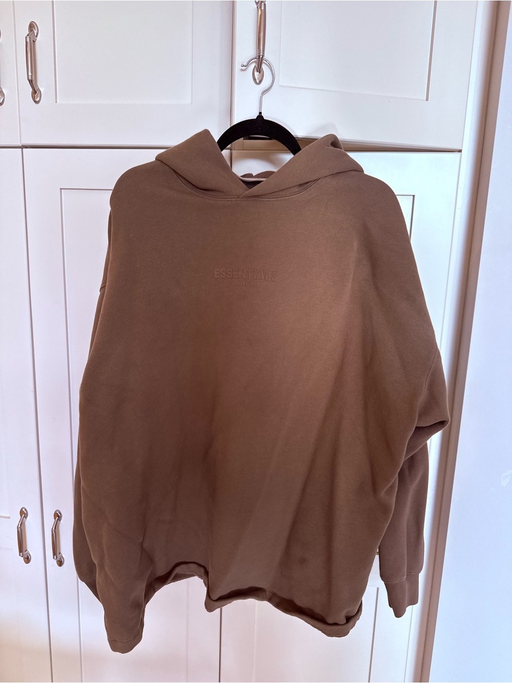 Fear of God ESSENTIALS Light Brown Crewneck Sweatshirt